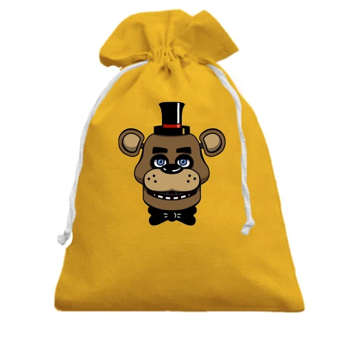 Подарочный мешочек, Желтый, Freddy FNAF