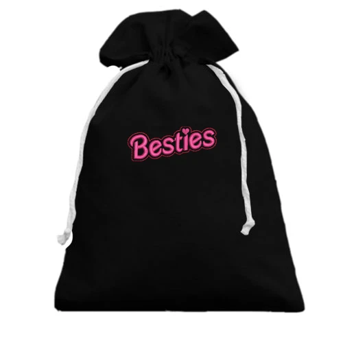 Подарочный мешочек, черный, Besties