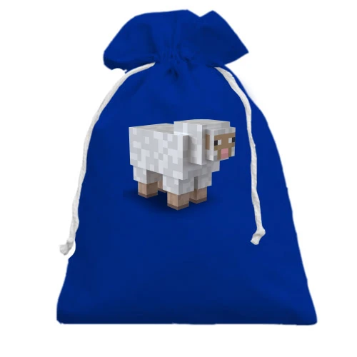 Подарочный мешочек, Голубой, Minecraft Овца