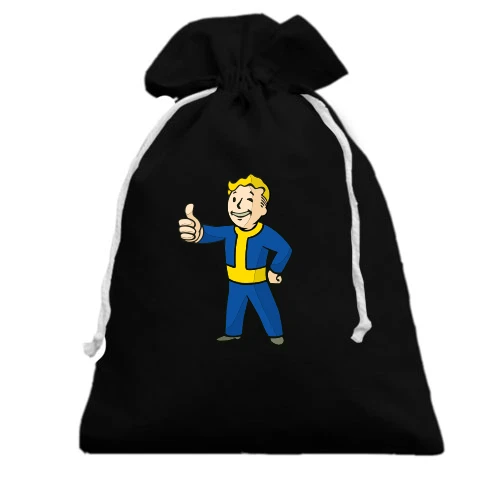 Подарочный мешочек, Черный, fallout boy