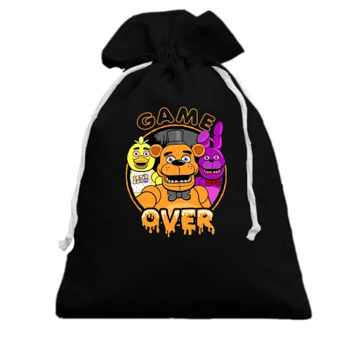 Подарочный мешочек, Черный, Five Nights at Freddy’s Game Over (2)