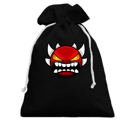 Подарунковий мішечок, Чорний, Geometry Dash Extreme Demon