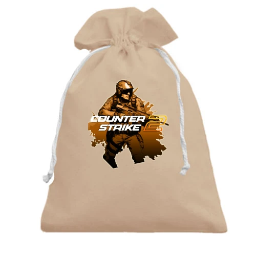 Подарочный мешочек, Белый, Counter Strike АРТ