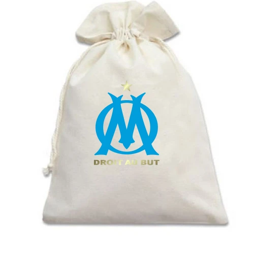Подарочный мешочек, белый, Olimpic Marseille