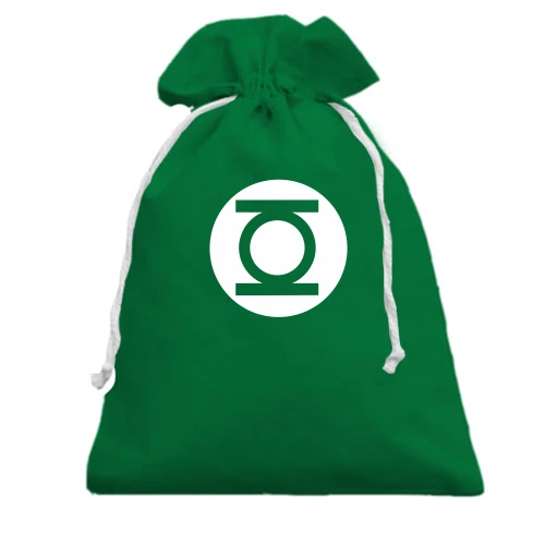 Подарочный мешочек, зеленый, Шелдона Green Lantern