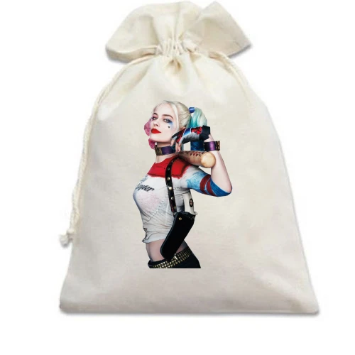 Подарочный мешочек, белый, Харли Квинн (Harley Quinn)