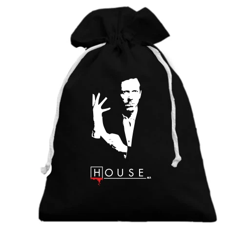 Подарочный мешочек, черный, House M.D