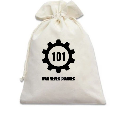Подарочный мешочек, белый, War Never Changes (2)