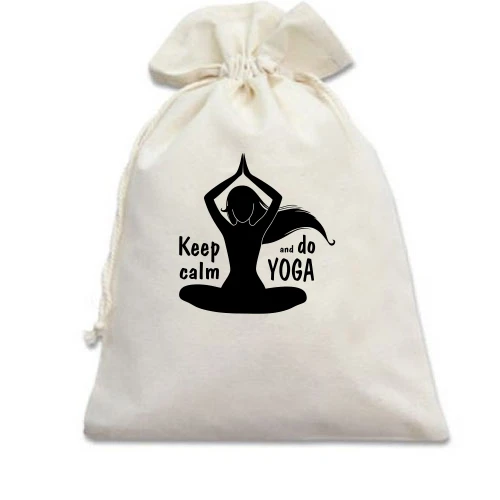 Подарунковий мішечок Keep Calm an Do Yoga