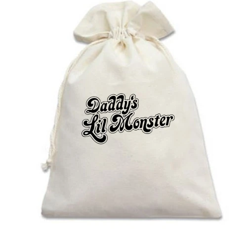 Подарунковий мішечок, білий, Харлі Квінн Daddy's Lil Monster