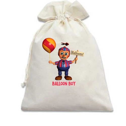 Подарочный мешочек, Голубой, Five Nights at Freddy’s (Balloon Boy)