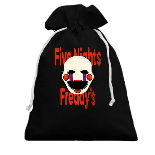 Подарочный мешочек, Черный, FNAF Foxy ART