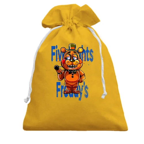 Подарочный мешочек, Желтый, FNAF Freddy ART