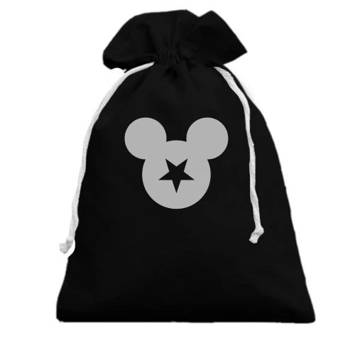 Подарунковий мішечок, чорний, Mickey Star
