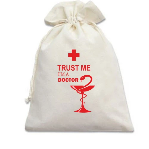 Подарочный мешочек Trust me, i am a doctor