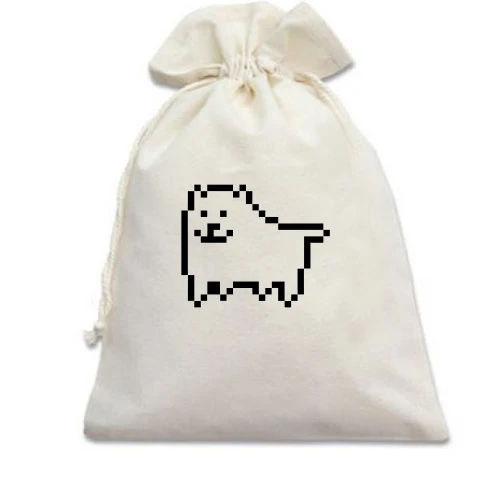 Подарочный мешочек Undertale game dog (2)
