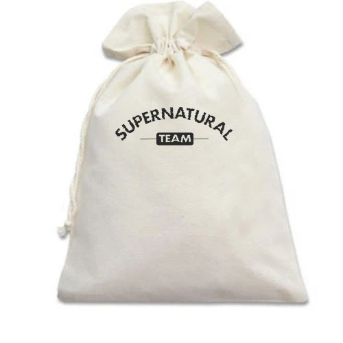 Подарочный мешочек, белый, Supernatural team