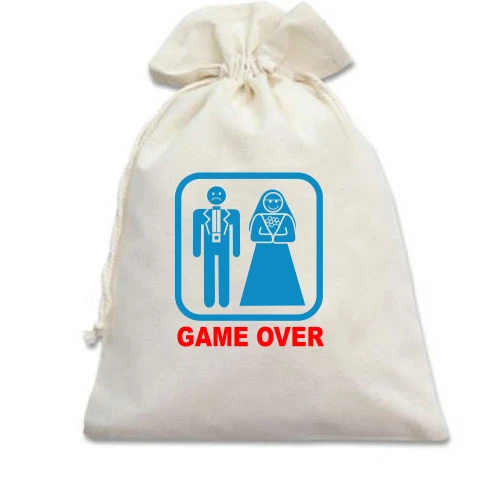 Подарунковий мішечок, Білий, Game over