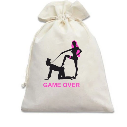 Подарунковий мішечок Game over весілля