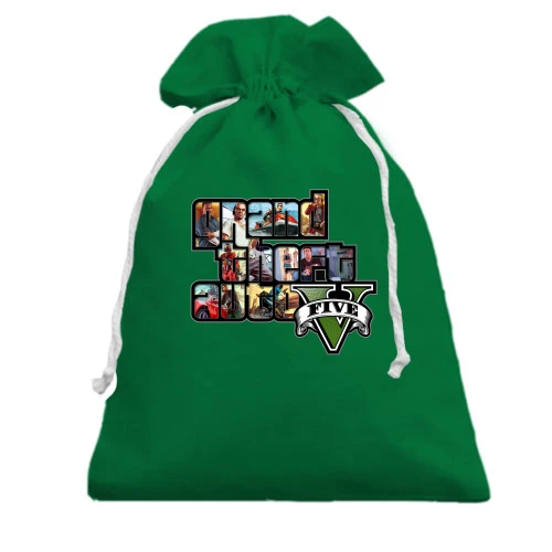 Подарочный мешочек, Зеленый, GTA 5