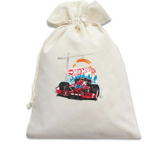 Подарочный мешочек, белый, Hot Wheels