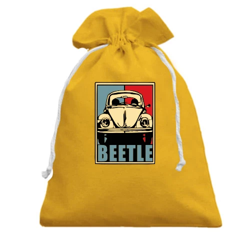 Подарочный мешочек, желтый, Volkswagen Beetle
