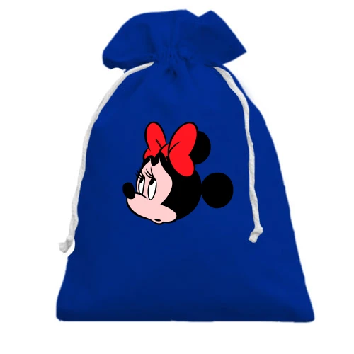 Подарунковий мішечок, Блакитний, сумна Minnie