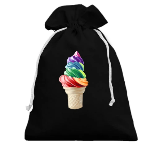 Подарунковий мішечок, Чорний, Gourmet ice-cream