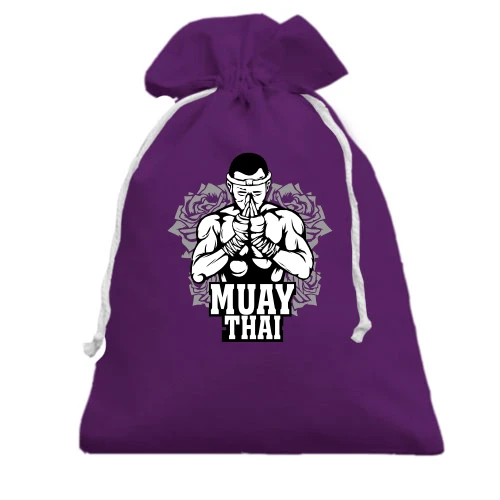 Подарунковий мішечок, фіолетовий, Muay Thai Fighter (2)
