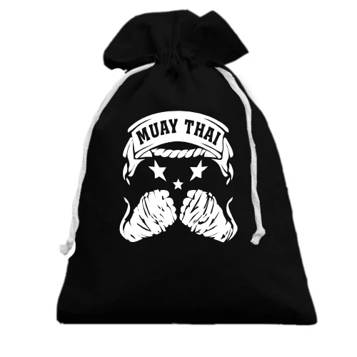Подарунковий мішечок, чорний, Muay Thai (Hands)