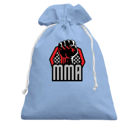 Подарунковий мішечок, блакитний, MMA (Кулак)