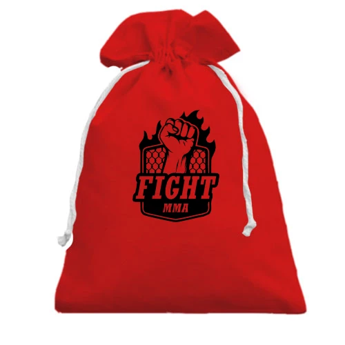Подарунковий мішечок, червоний, Fight MMA
