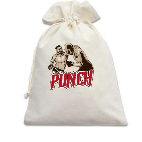 Подарунковий мішечок, білий, MMA Punch