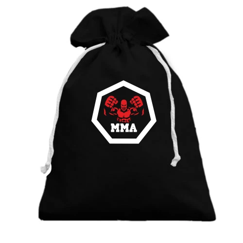 Подарочный мешочек, черный, MMA (Знак)