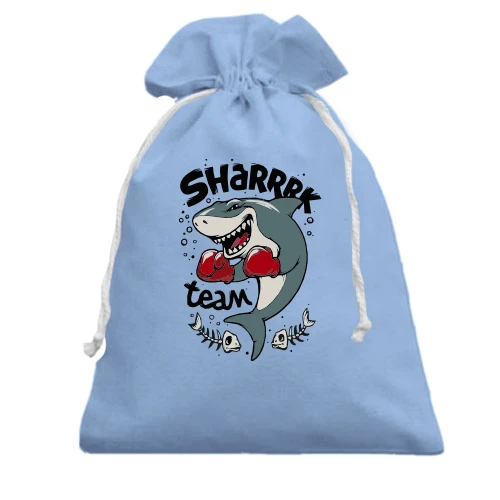 Подарочный мешочек, Голубой, Box Shark Team