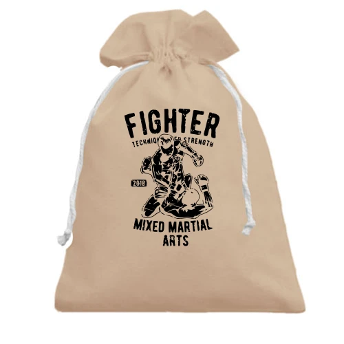 Подарунковий мішечок, білий, Fighter Mixed Martial