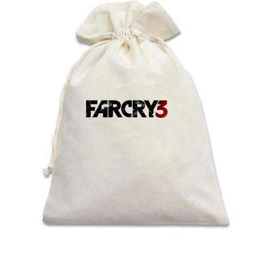 Подарочный мешочек, Белый, Far Cry 3 logo