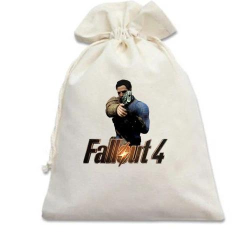Подарочный мешочек, Белый, Fallout 4