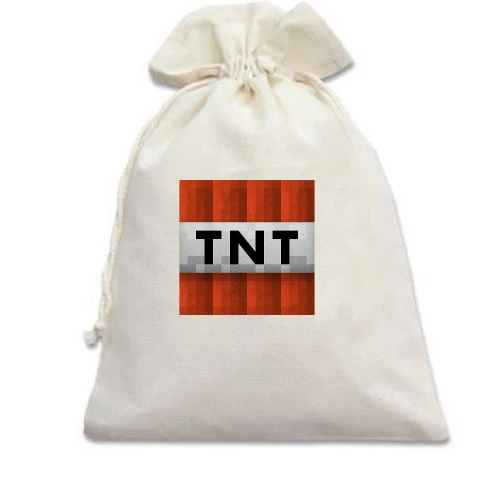 Подарочный мешочек Minecraft TNT