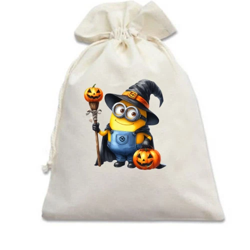 Подарунковий мішечок, Білий, Halloween Міньйон
