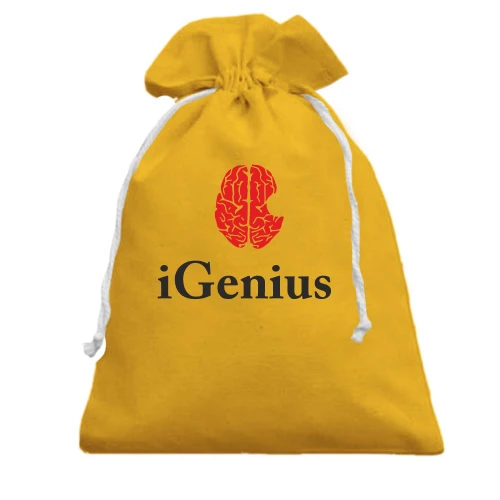 Подарочный мешочек, Желтый, iGenius (Я гений)