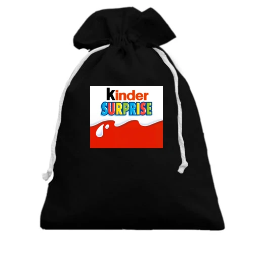 Подарунковий мішечок, чорний, Kinder Surprise (2)