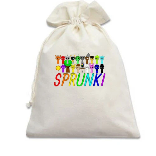 Подарочный мешочек, Белый, Sprunki