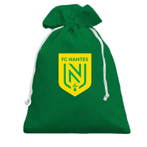 Подарунковий мішечок з емблемою футбольного клубу «Нант» та написом «FC NANTES»