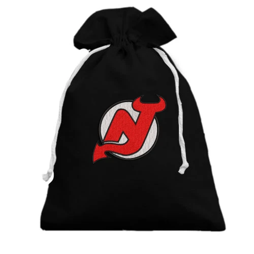 Подарочный мешочек, черный, New Jersey Devils