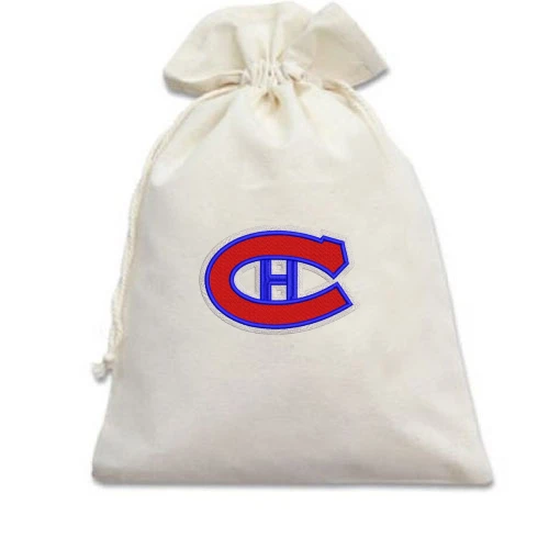 Подарочный мешочек, белый, Montreal Canadiens с вышитой эмблемой