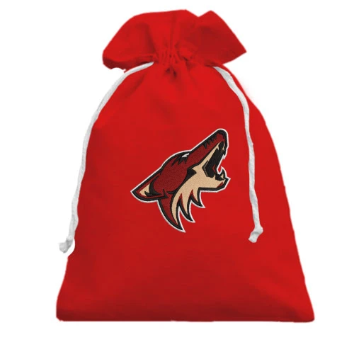 Подарочный мешочек, красный, Phoenix Coyotes — вышитая эмблема