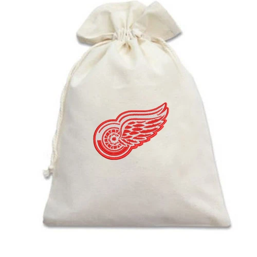 Подарочный мешочек, Белый, Detroit Red Wings — вышитая эмблема