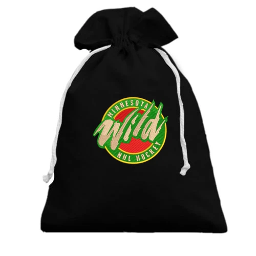 Подарочный мешочек, черный, Minnesota Wild alternative
