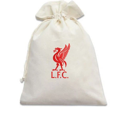 Подарочный мешочек, белый, Ливерпуль LFC